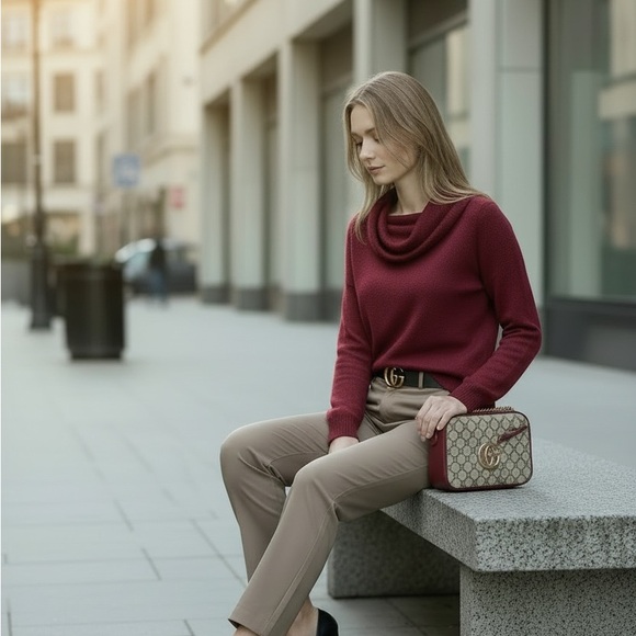 Escada Pants - Vintage Escada Tan Women's Trousers size 42